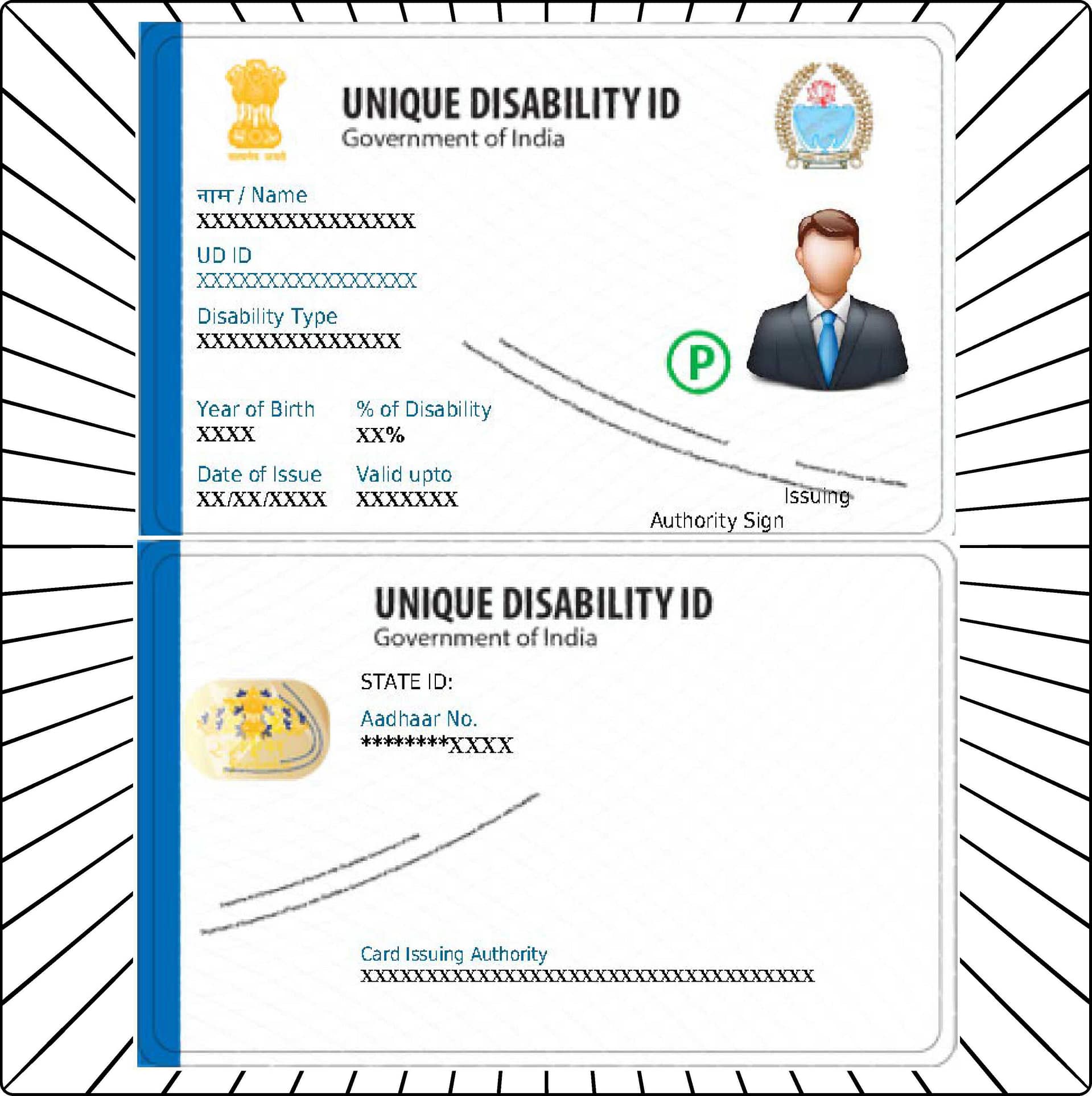pvc disability udid id card pvc disability udid id card