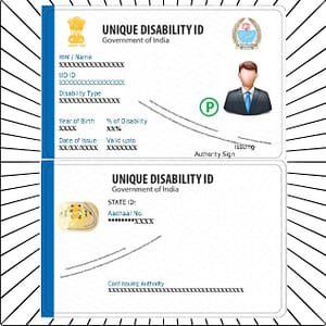 pvc disability udid id card