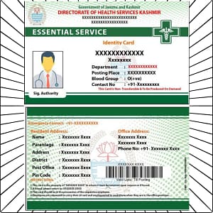 custom healthcare id card kit
