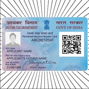 pan card pvc print
